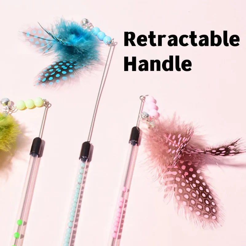 Retractable Handle Teaser Toy