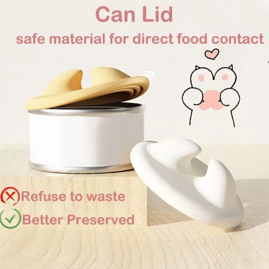 Pet canned sealed lid for cats canned cat food  and spoon