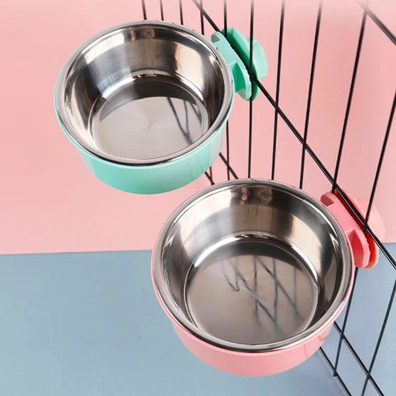 Hanging Stainless Steel Pet Bowl