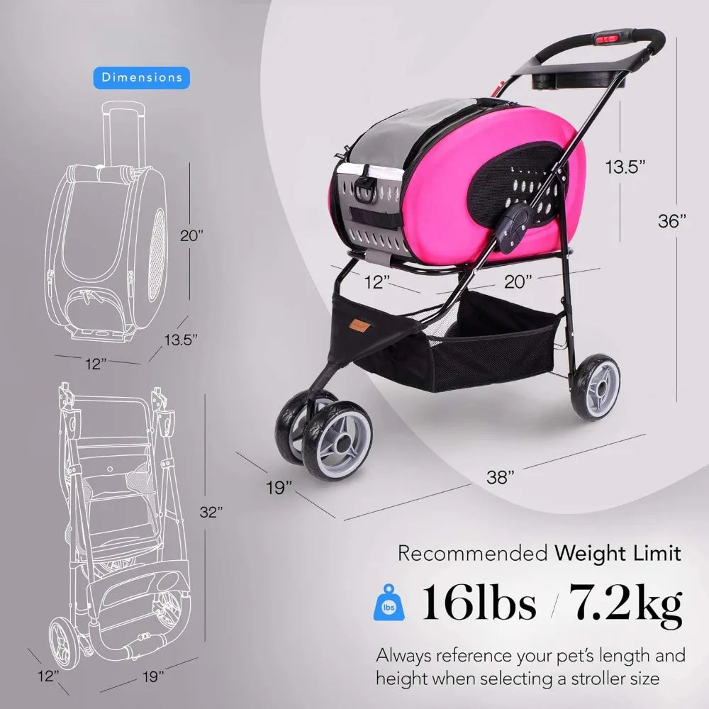 5-in-1 Convertible and Foldable Small Pet Carrier