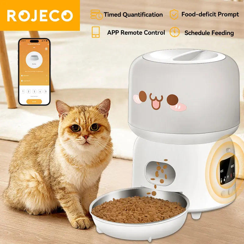 ROJECO WiFi Automatic Cat Feeder 3L