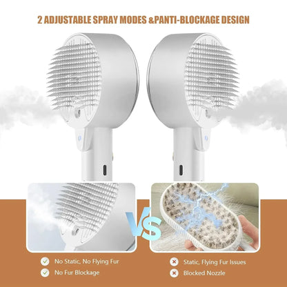 3 In1 Electric Spray Cat Hair Brush