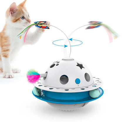 Automatic Rotating Butterfly Interactive Teaser Toy