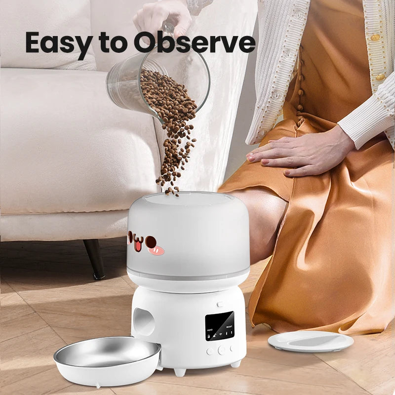 ROJECO WiFi Automatic Cat Feeder 3L