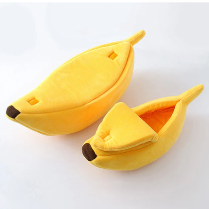 Cat Bed Banana Shaped Cute & Cozy