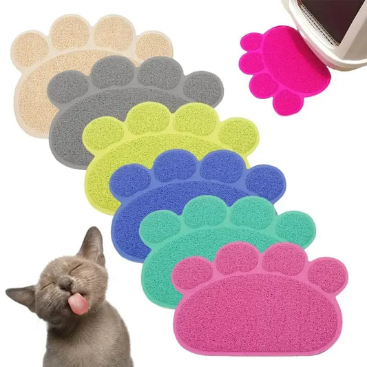 Non-Slip Paw Shape Cat Mat