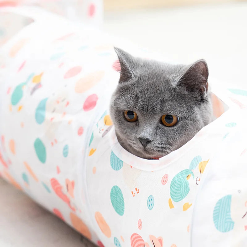 Cat Play Game Tunnels, Cat Hide - and - seek Tunnels To Provide Entertainment