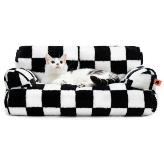 Pet Couch Bed 26×19×13 Inch Washable Cat Beds for Medium Small Dogs Cat up to 25 lbs