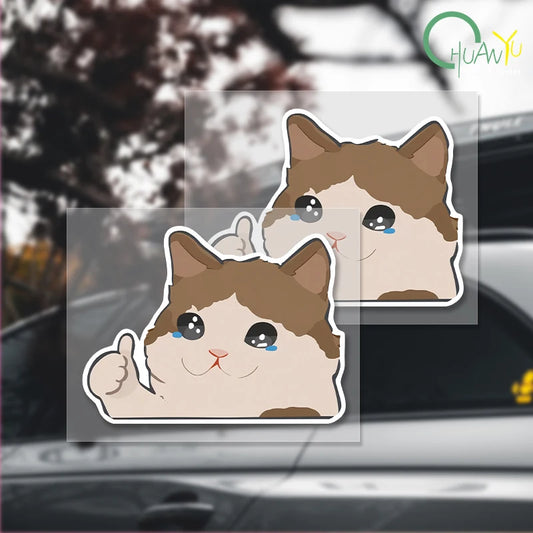 Cartoon animation cat car personality reflective car stickers