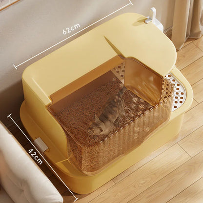 Extra Large Semi-Enclosed Litter box