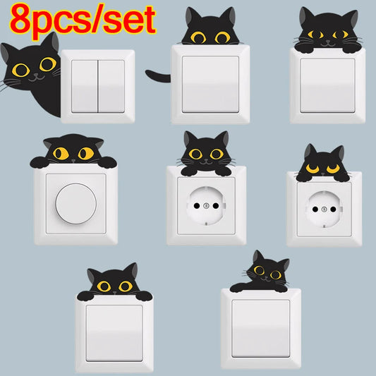 Black Cats Switch Sticker