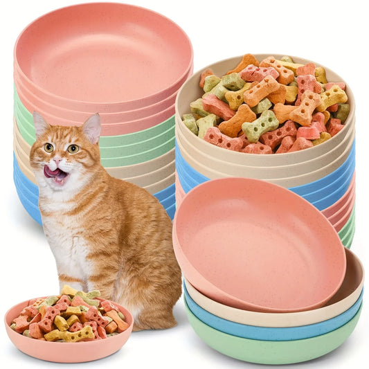 4pcs Non-Slip Cat Bowls