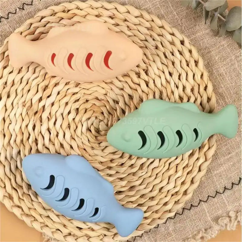 Silicone Cat Fish Toy