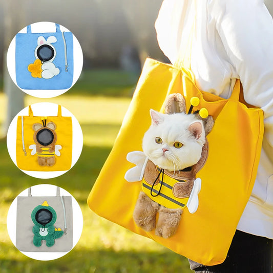 Cute Cat Canvas Shoulder Bag