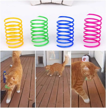 4/200Pcs Cat Spring Toy