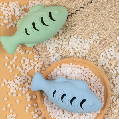 Silicone Cat Fish Toy