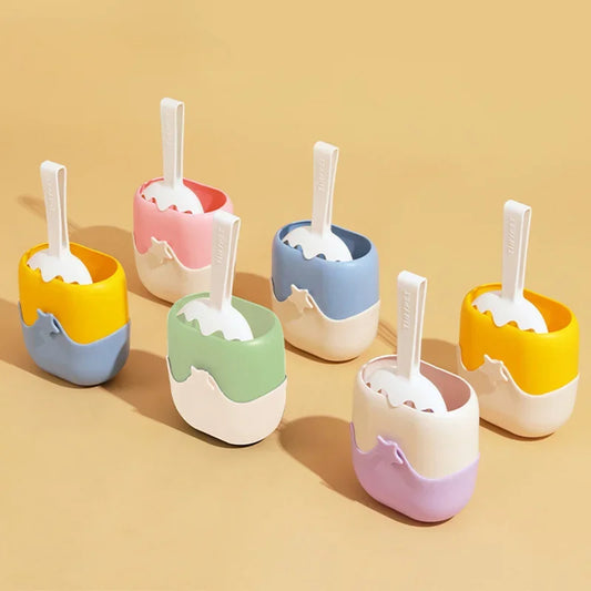 Creative Ice Cream Pet Cat Litter Shovel Set with Storage Bucket