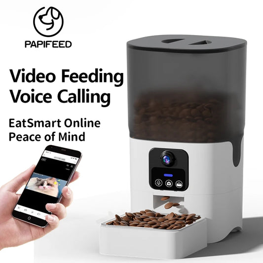 PAPIFEED cat automatic feeder visual  wifi intelligent
