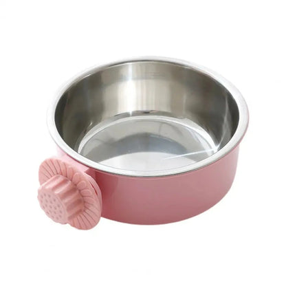 Hanging Stainless Steel Pet Bowl