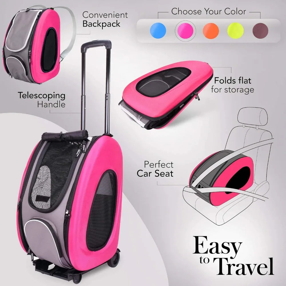 5-in-1 Convertible and Foldable Small Pet Carrier