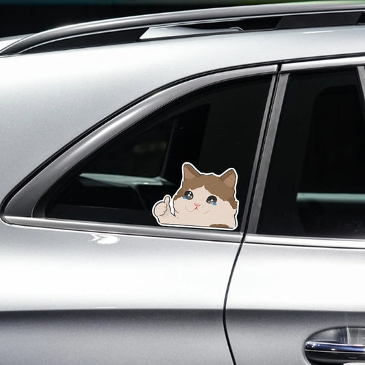 Cartoon animation cat car personality reflective car stickers