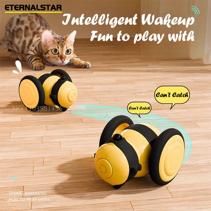 Boredom Toy Bee Car Pet Toy/ Simulation Plush Mouse Cat Toy