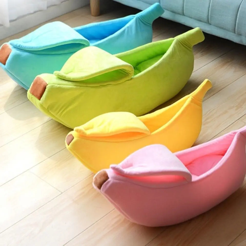 Cat Bed Banana Shaped Cute & Cozy