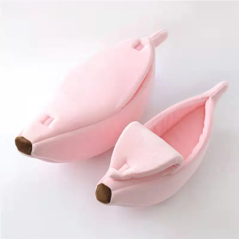 Cat Bed Banana Shaped Cute & Cozy