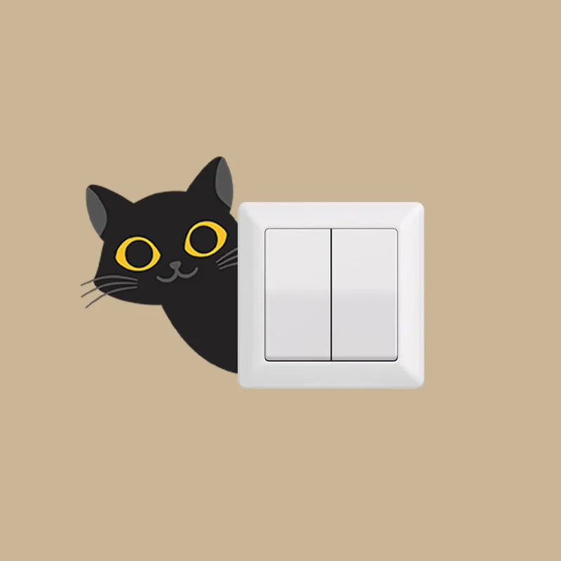 Black Cats Switch Sticker