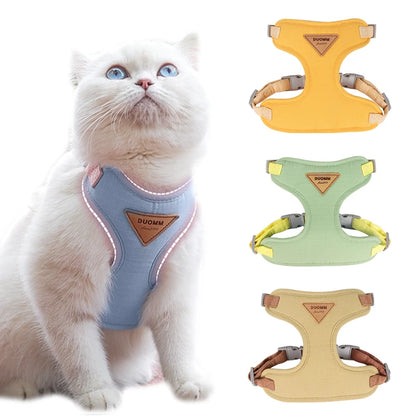 Adjustable Cat Harness Leash Set