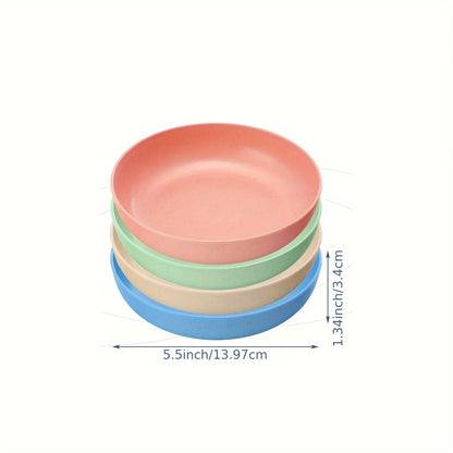 4pcs Non-Slip Cat Bowls