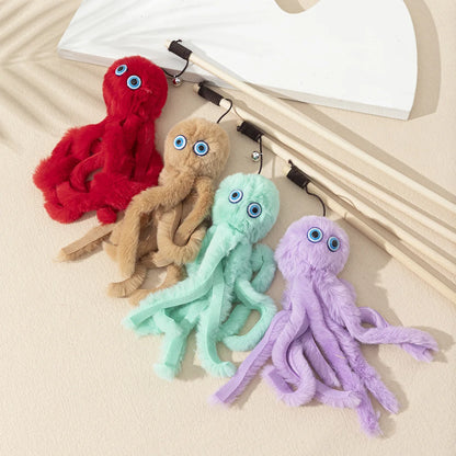 Octopus Plush Cat Stick