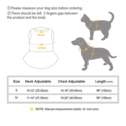 Bowknot Cat Dog Harness Leash Set Lace Crystal
