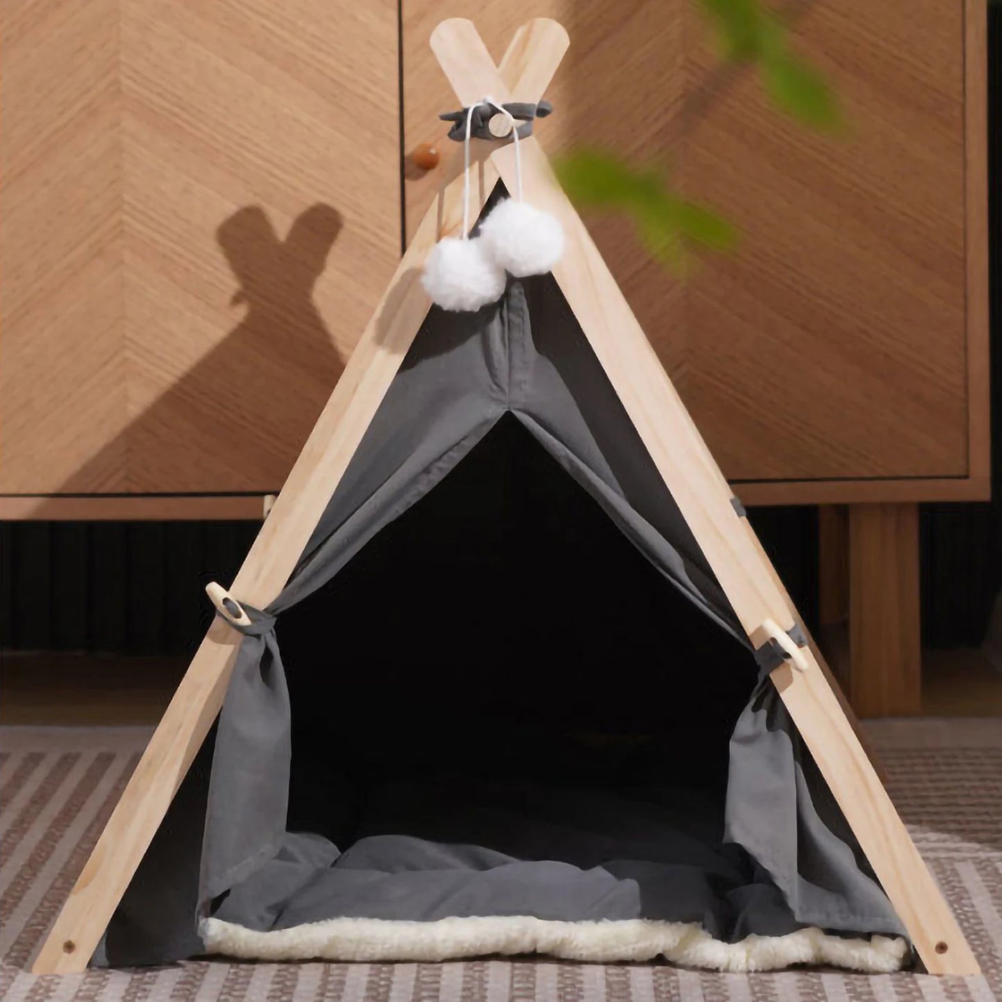 Cozy Wooden Tent Bed