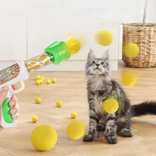 Launch  Interactive Shooter Gun Teaser Plush Ball