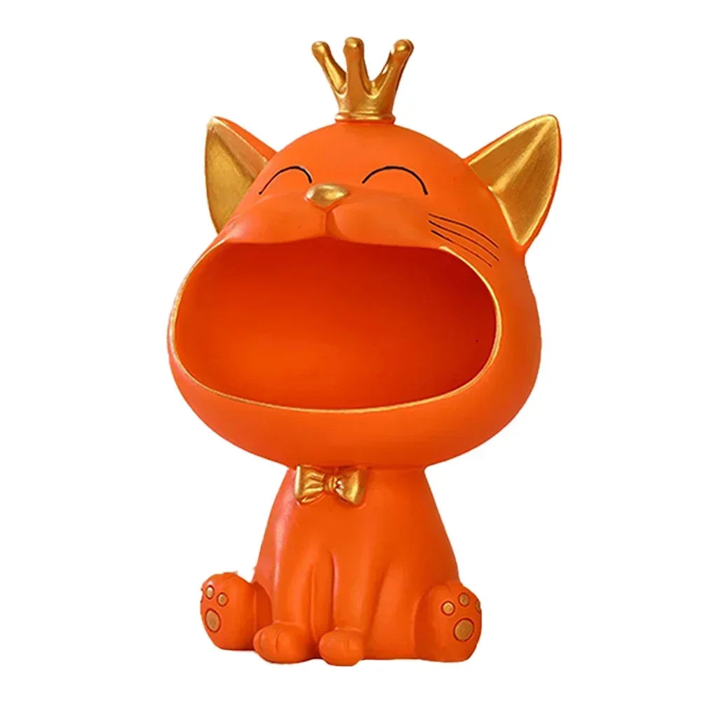 Laughing Cat Key Box Cute Desktop Storage