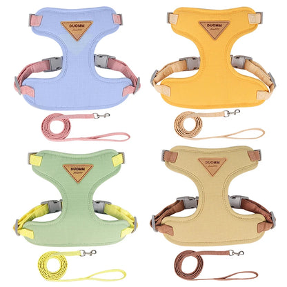 Adjustable Cat Harness Leash Set