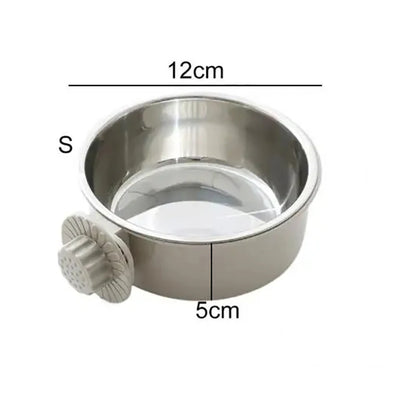 Hanging Stainless Steel Pet Bowl