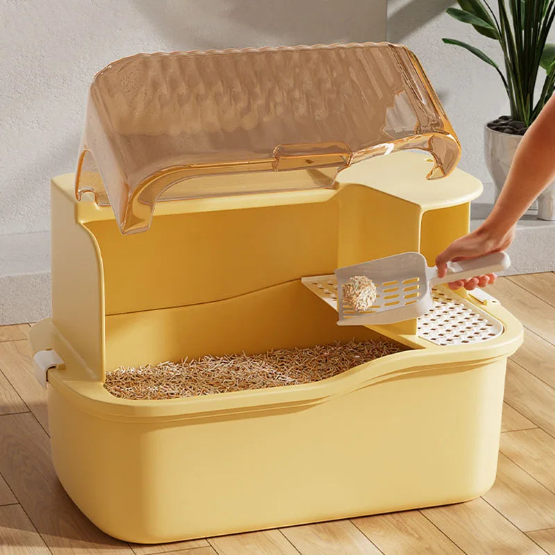 Extra Large Semi-Enclosed Litter box