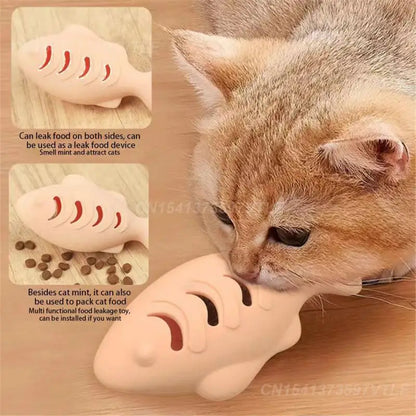 Silicone Cat Fish Toy