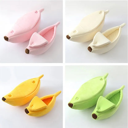 Cat Bed Banana Shaped Cute & Cozy