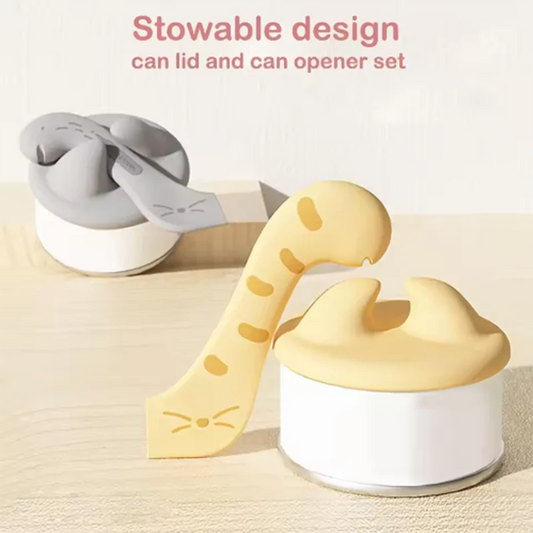Pet canned sealed lid for cats canned cat food  and spoon