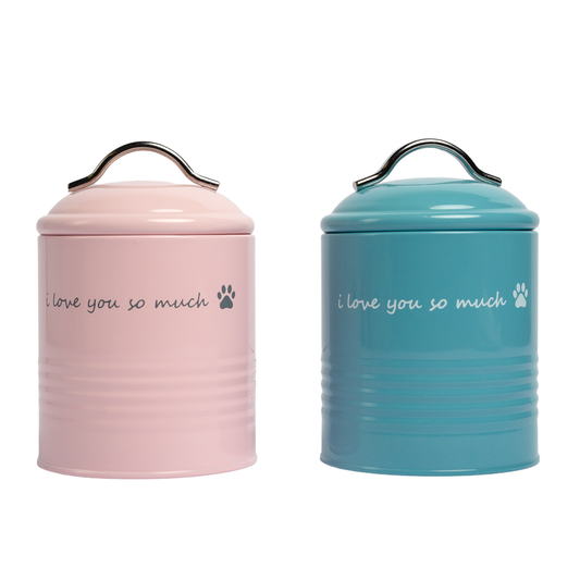 "I Love You So Much"  Treat Canister Gift Set – Pink & Blue