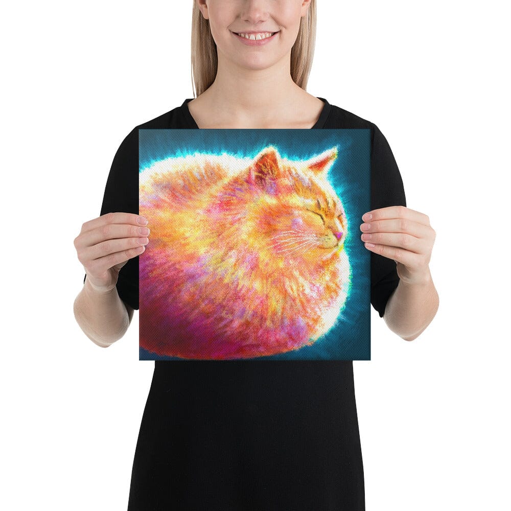 Feline Flows and Poses Collection - "Loaf" - Painting of a Round Ginger Cat [Unfoiled]