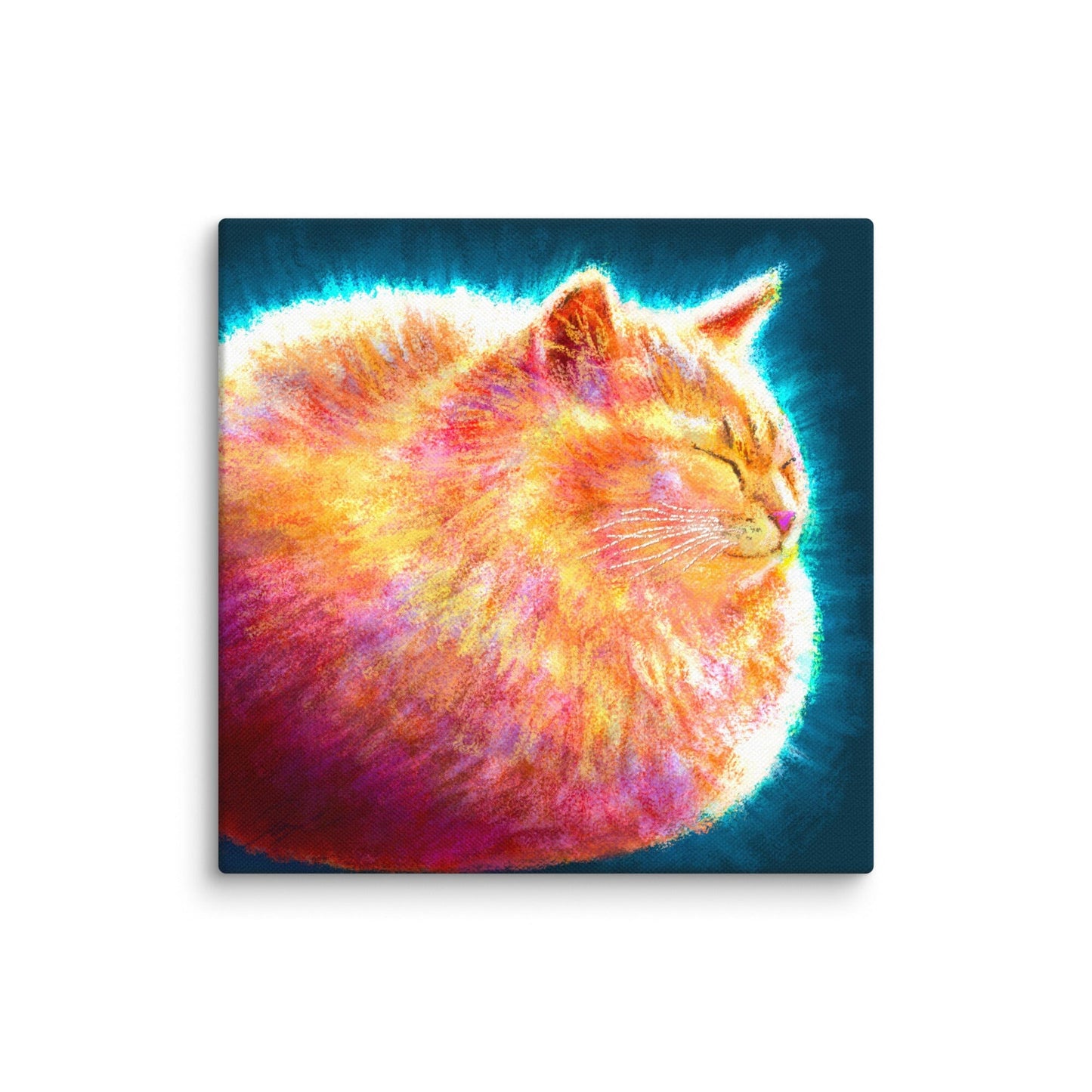 Feline Flows and Poses Collection - "Loaf" - Painting of a Round Ginger Cat [Unfoiled]