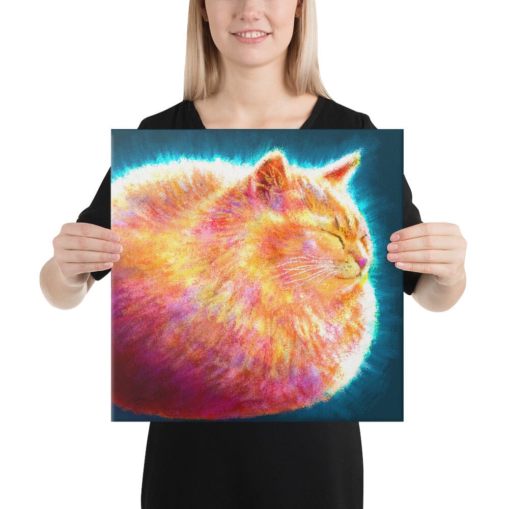 Feline Flows and Poses Collection - "Loaf" - Painting of a Round Ginger Cat [Unfoiled]