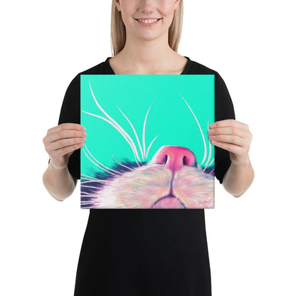 Close Encounters Collection - "Boop" - Close Up Painting of a Cat Nose [Unfoiled]