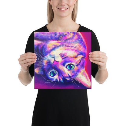 Feline Flows and Poses Collection - "Flop" - Painting of a Cat Laying Down [Unfoiled]
