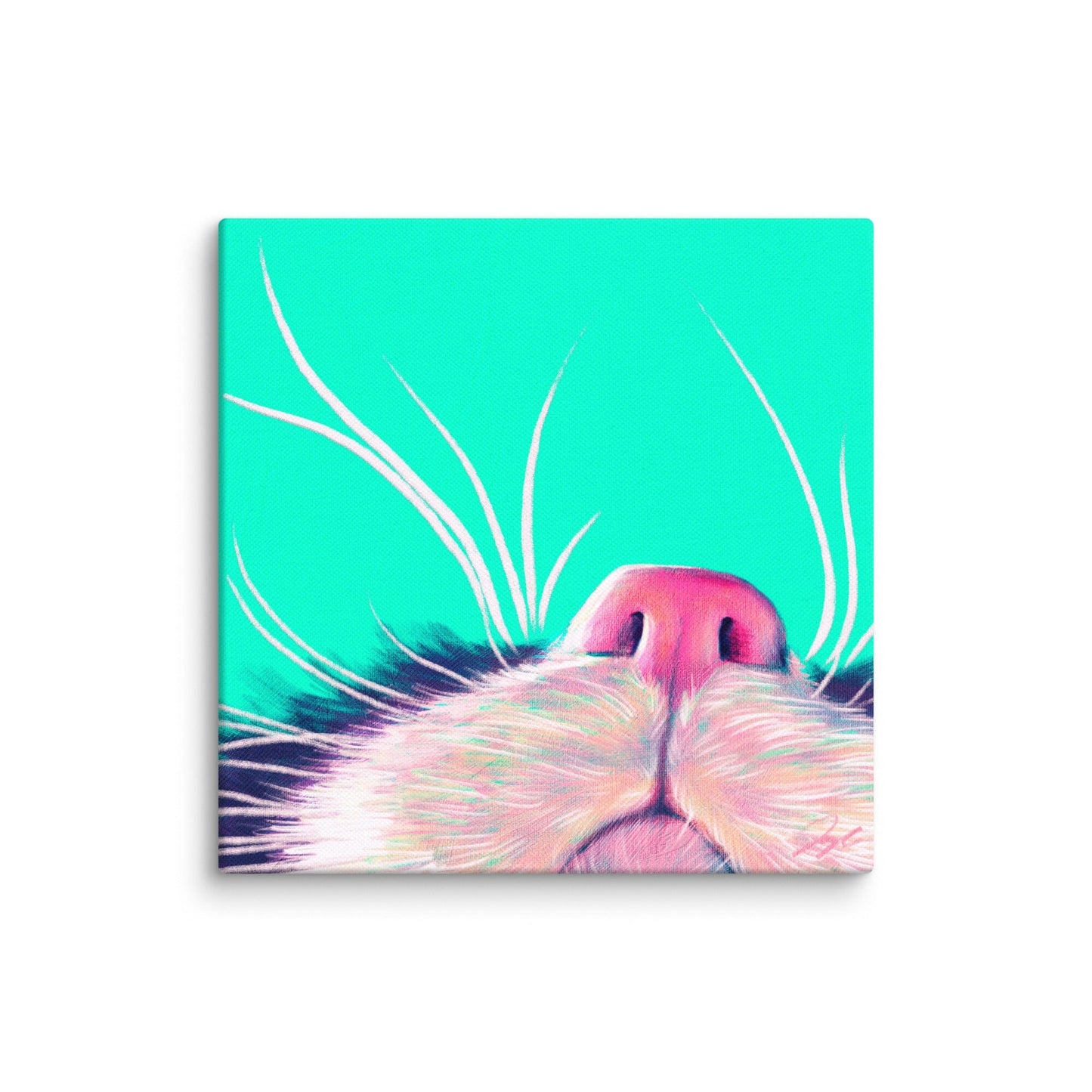 Close Encounters Collection - "Boop" - Close Up Painting of a Cat Nose [Unfoiled]