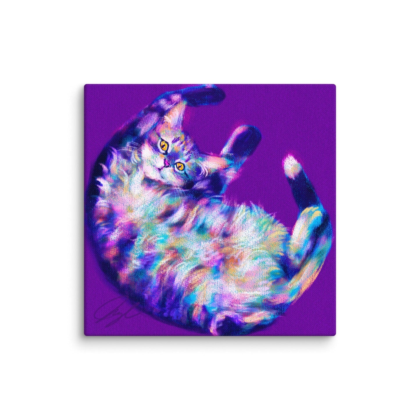 Feline Flows and Poses Collection - "Belleh" - Painting of a Silly Cat's Belly [Unfoiled]